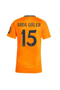 Real Madrid Arda Guler #15 Fotballdrakt Borte Klær Dame 2024-25 Korte ermer